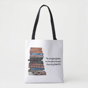 Tote Bag Trop affectueux de la livre-Vieille pile de livres