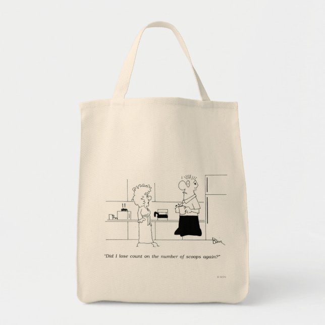 Tote Bag Trop de café (Devant)