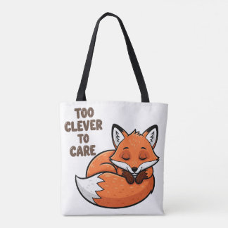 Tote Bag Trop habile pour s'en soucier - Illustration du re