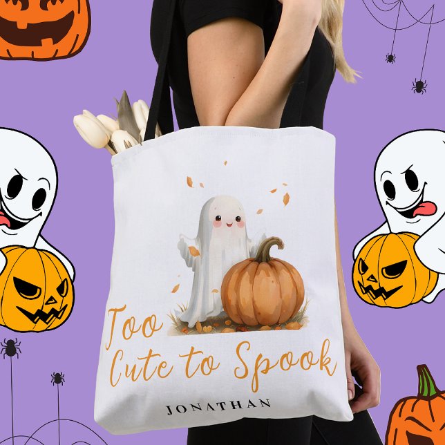 Tote Bag Trop mignon pour Halloween effrayant  (Créateur téléchargé)