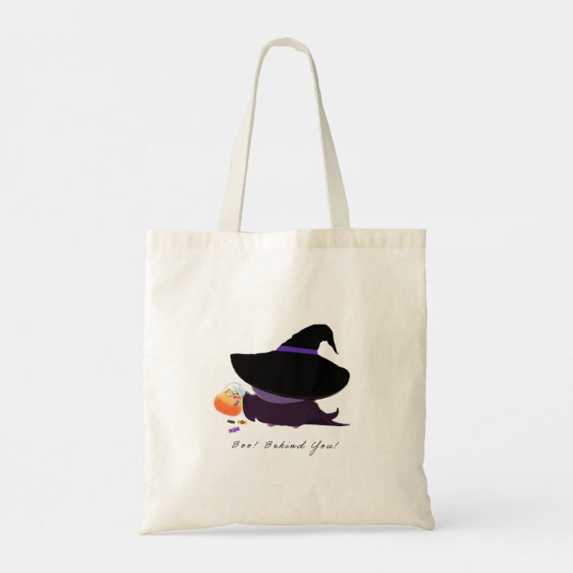 Tote Bag Trop mignon pour parler fantôme d'Halloween (Dos)
