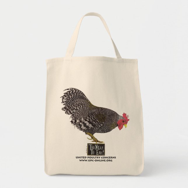 Tote Bag Trop ordonné pour manger ! - Coq (Devant)