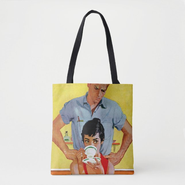 Tote Bag Trop Tard Pour Se Composer (Devant)