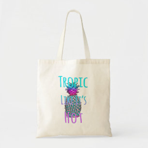 Tote Bag Tropic Like Its Hot Coastal Pineapple