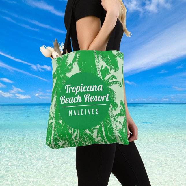 Tote Bag Tropical Beach Resort avec Palm Trees Design (Créateur téléchargé)