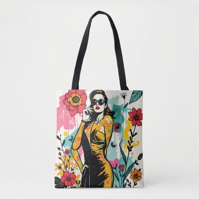 Tote Bag Tropical Couture Art Collection Double-Sided (Devant)