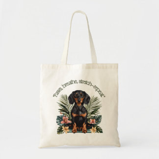 Tote Bag Tropical Dachshund Zen