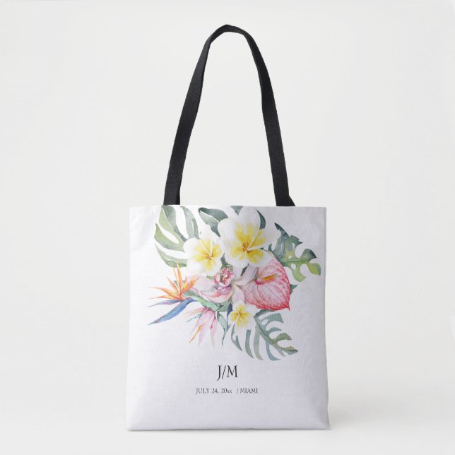 Tote Bag  Tropical Floral (Devant)