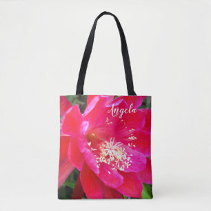 Tote Bag Tropical Hot Pink Epie Flower Photo