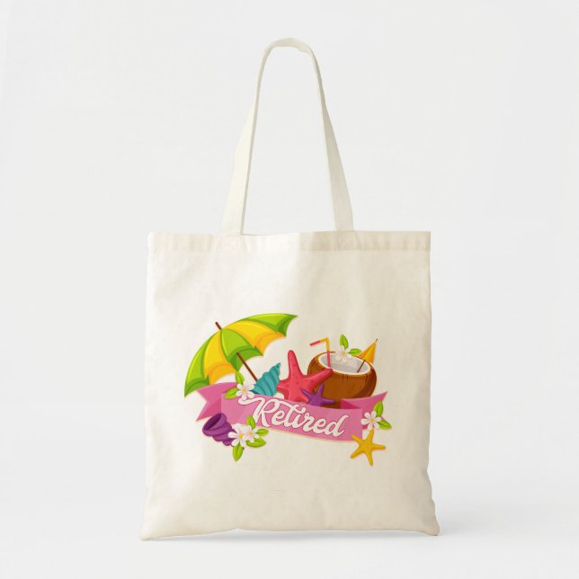 Tote Bag Tropical retraité (Devant)
