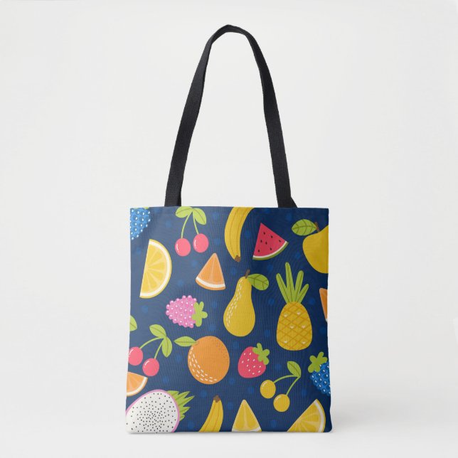 Tote Bag Tropical Summer Waves Beach Party Motif (Devant)