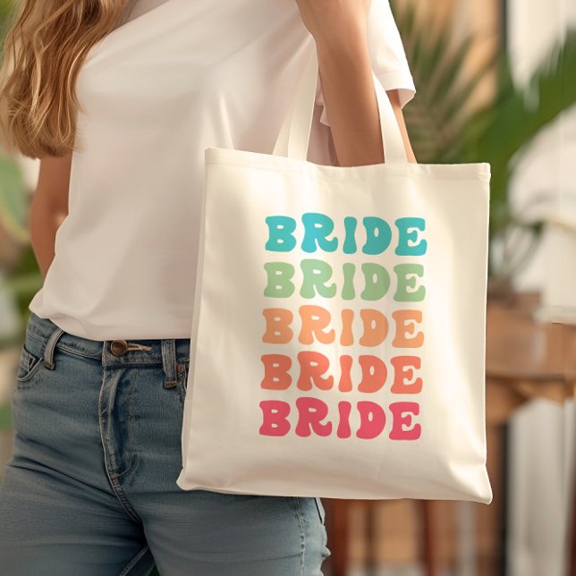 Tote Bag Tropical Sunset Bride Gradient Élégant Super (Créateur téléchargé)