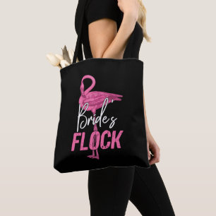 Tote Bag Troupe de la mariée, Demoiselles d'honneur flamant