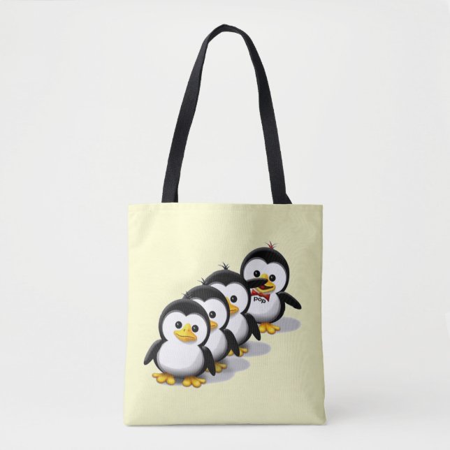 Tote Bag Troupeau des pingouins (Devant)