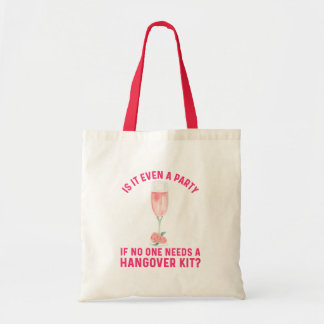 Tote Bag Trousse de passe-passe pour vin floral amusant Bac