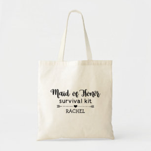 Tote Bag Trousse de survie moderne de servante d'honneur pe