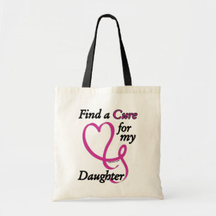 Tote Bag Trouver un remède/coeur/fille...Cancer du sein
