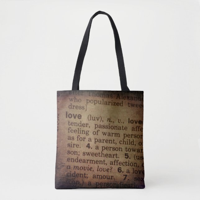 Tote Bag Trouver un sens - Amour (Devant)