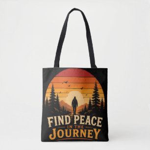 Tote Bag Trouvez la paix dans le voyage