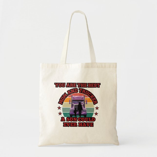 Tote Bag Trucker Mère Son Bond Famille Route Amour Design (Devant)