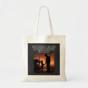 Tote Bag Trucker Père Fille Bond Famille Route Amour