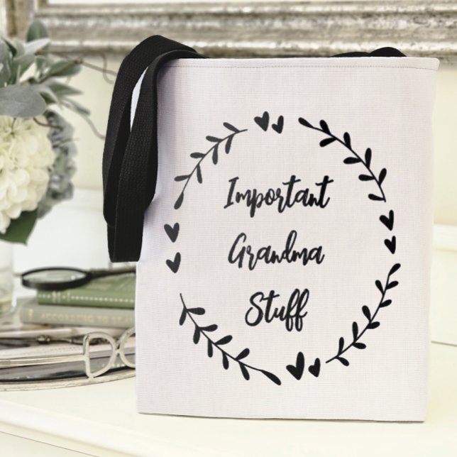 Tote Bag Trucs Importants de Grand-Mère (Important Grandma Stuff Tote Bag)