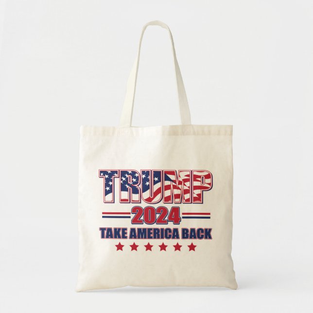 Tote Bag Trump-2024-Reprendre l'Amérique (Devant)