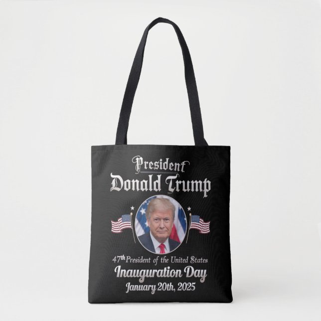 Tote Bag Trump Inauguration Day 2025 47th USA President (Devant)
