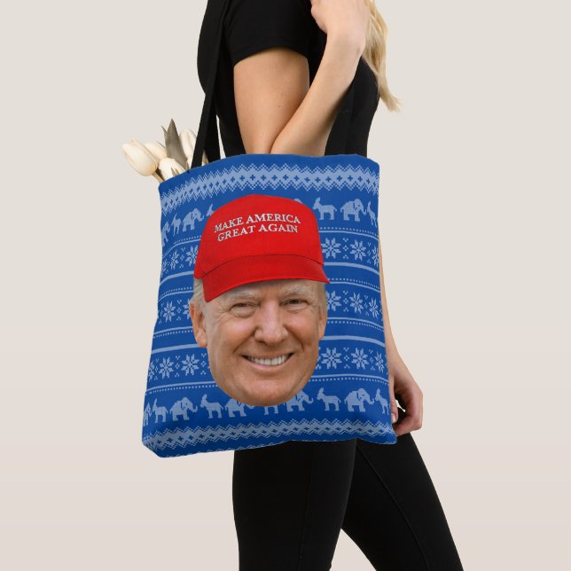 Tote Bag TRUMP MAGA Noël (De près)