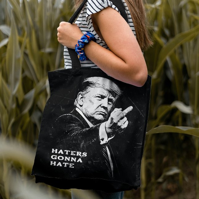 Tote Bag Trump Middle Finger 2026 Meme Funny (Créateur téléchargé)