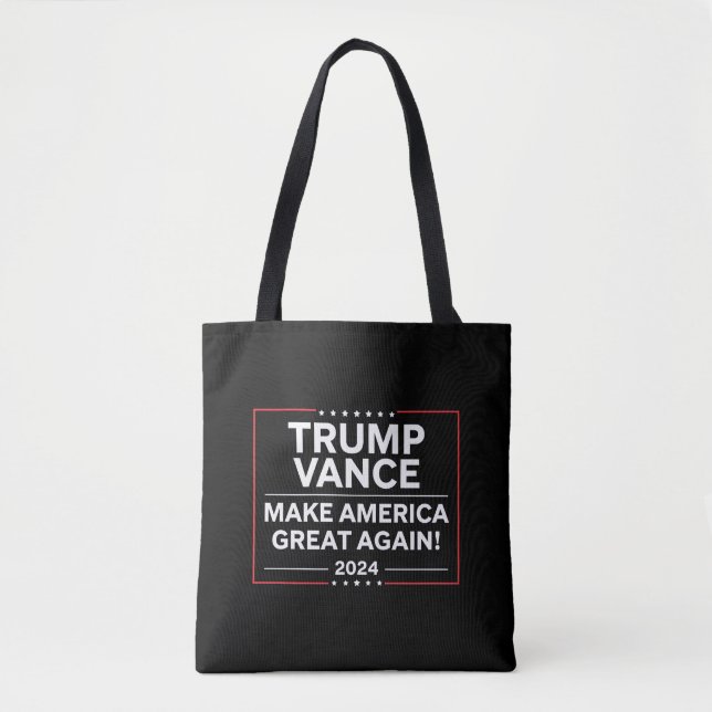 Tote Bag Trump Vance 2024 Président JD Vance Vice MAGA (Devant)