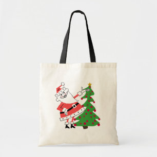 Tote Bag Tshirts et cadeaux de vacances Retro Père Noël