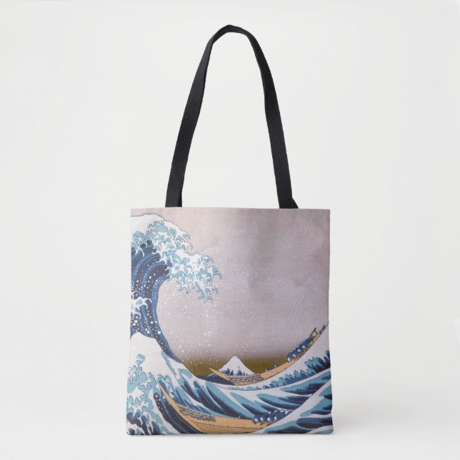 Tote Bag Tsunami Grande Vague au large de Kanagawa Japon pa (Devant)