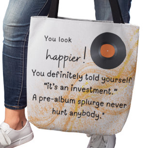 Tote Bag Tu as l'air plus heureux ! Investissements par gou