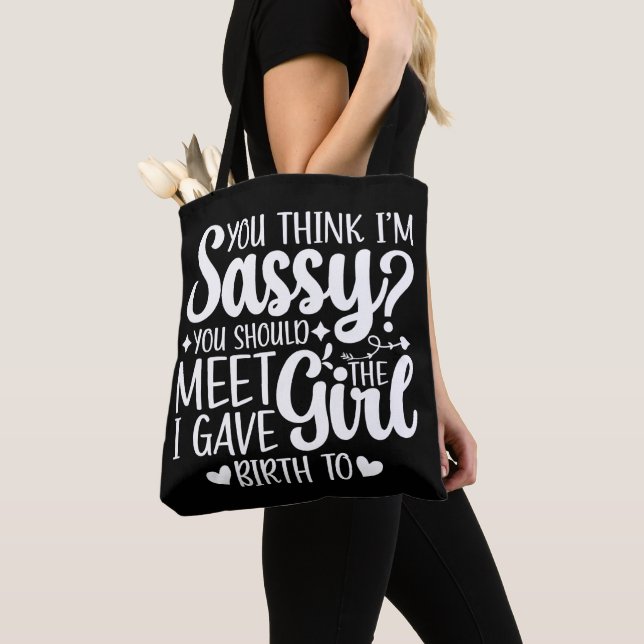 Tote Bag Tu crois que je suis sûr que tu devrais rencontrer (De près)
