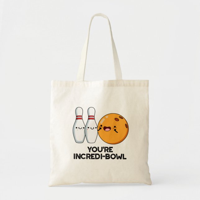 Tote Bag Tu es un jeu de quilles amusant dans un bol de gla (Devant)
