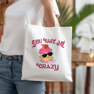 Tote Bag Tu Me Fais Des Lunettes De Soleil Crazy Cupcake Fr