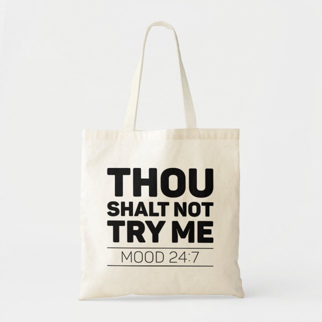 Tote Bag Tu Ne M'Essaies Pas (Devant)