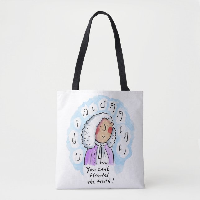 Tote Bag Tu ne peux pas Handel la vérité (Devant)