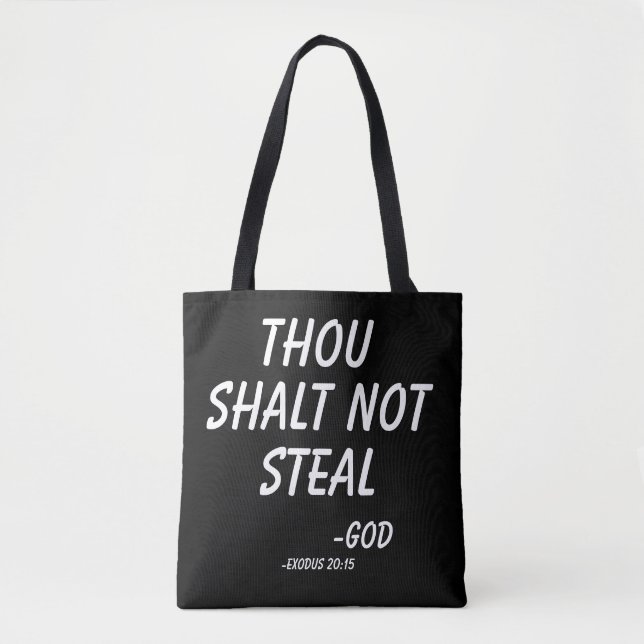 Tote Bag Tu ne voleras point (Devant)