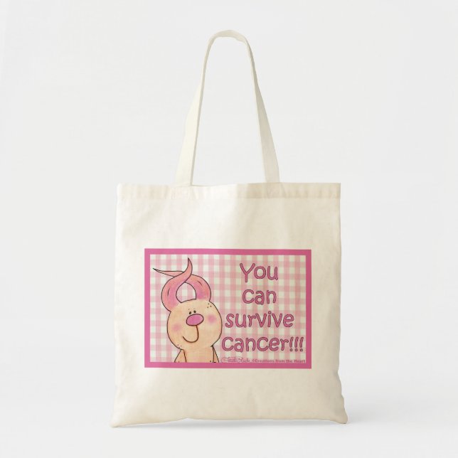 Tote Bag Tu peux survivre au cancer ! (Devant)