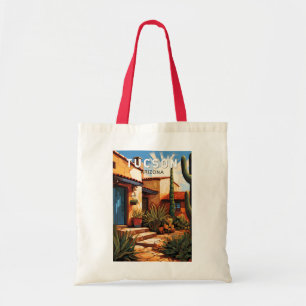 Tote Bag Tucson Arizona Travel Art Vintage