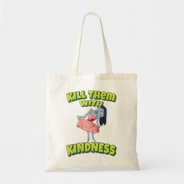 Tote Bag Tuez-Les Avec Kindness Ballerina Zombie (Devant)
