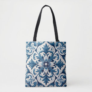 Tote Bag Tuile bleue portugaise