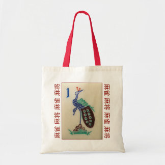 Tote Bag Tuile Peacock avec 麻 麻 雀 将