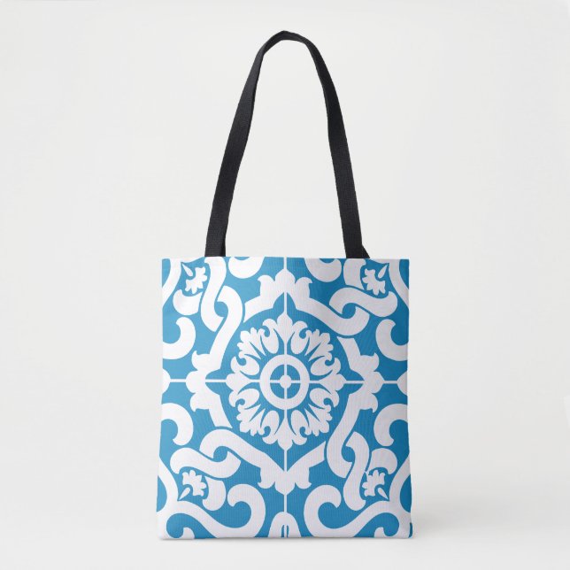 Tote Bag Tuiles bleues portugaises 1 (Devant)