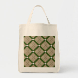 Tote Bag Tuiles diagonales concrètes en céramique