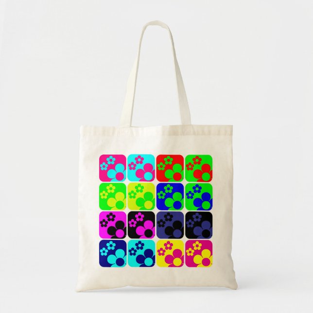 Tote Bag Tuiles florales (Devant)