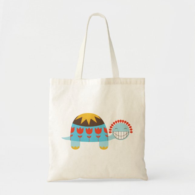 Tote Bag Tulipe chanceuse Shell de tortue (Devant)