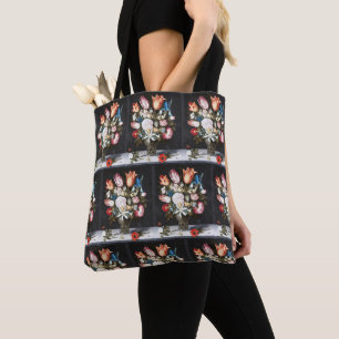 Tote Bag Tulipes et Roses Hollandaises Antiques de Bosschae